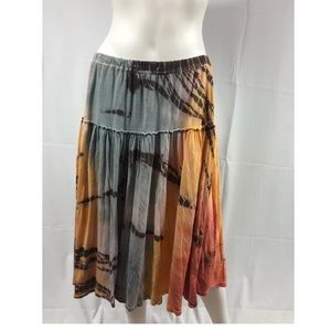 Hippie Chic Tie-Dye Skirt